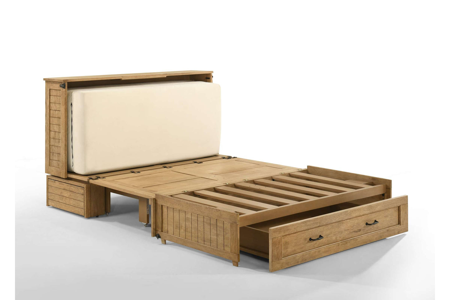 Poppy Harvest Brown Queen Murphy Cabinet Bed