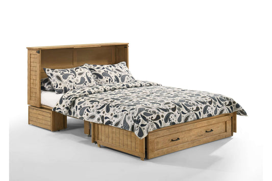 Poppy Harvest Brown Queen Murphy Cabinet Bed