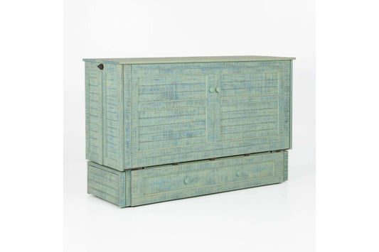 Poppy Seafoam Queen Murphy Cabinet Bed
