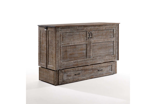 Poppy White Bark Murphy Cabinet Bed