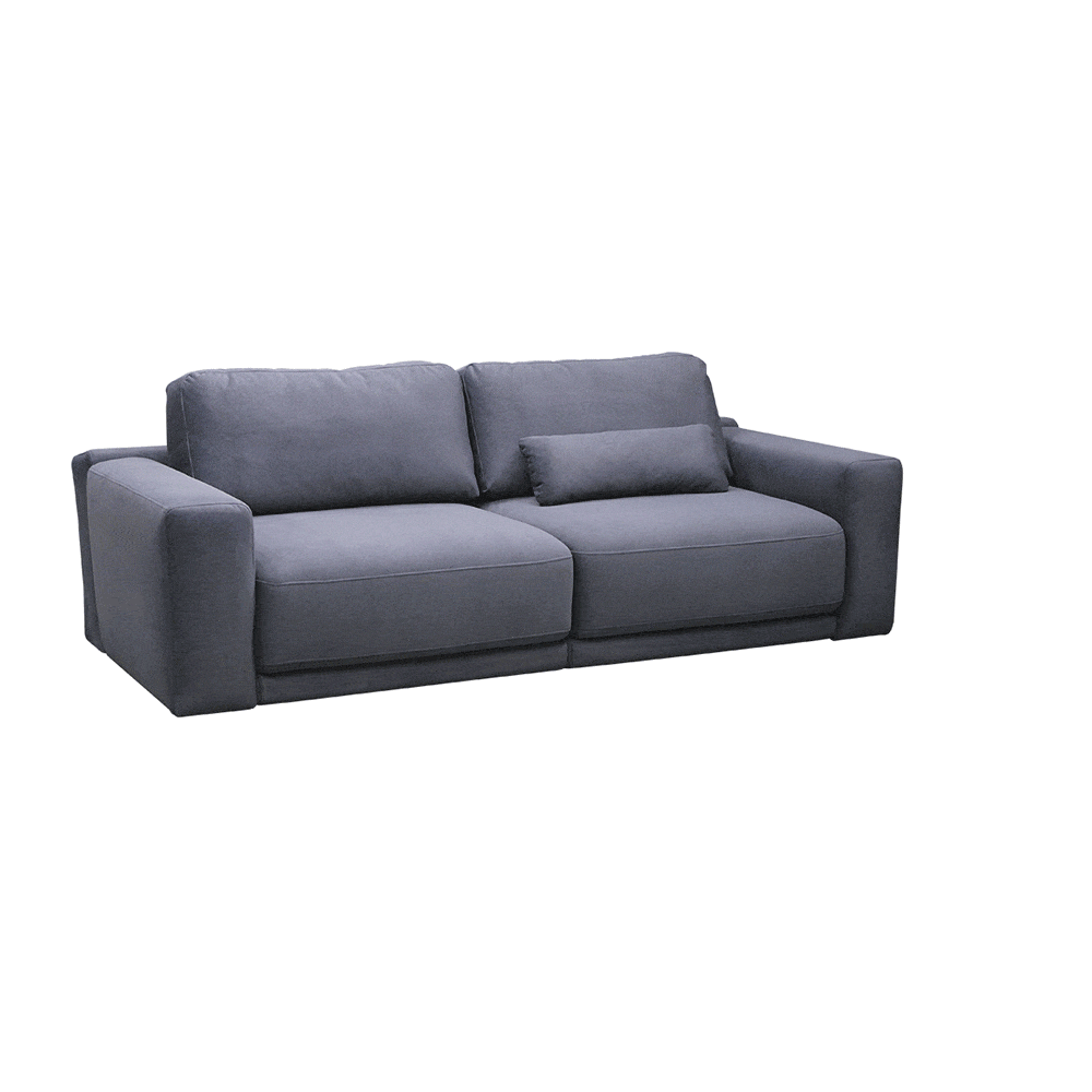 Blue Queen Sofa Bed w/Storage