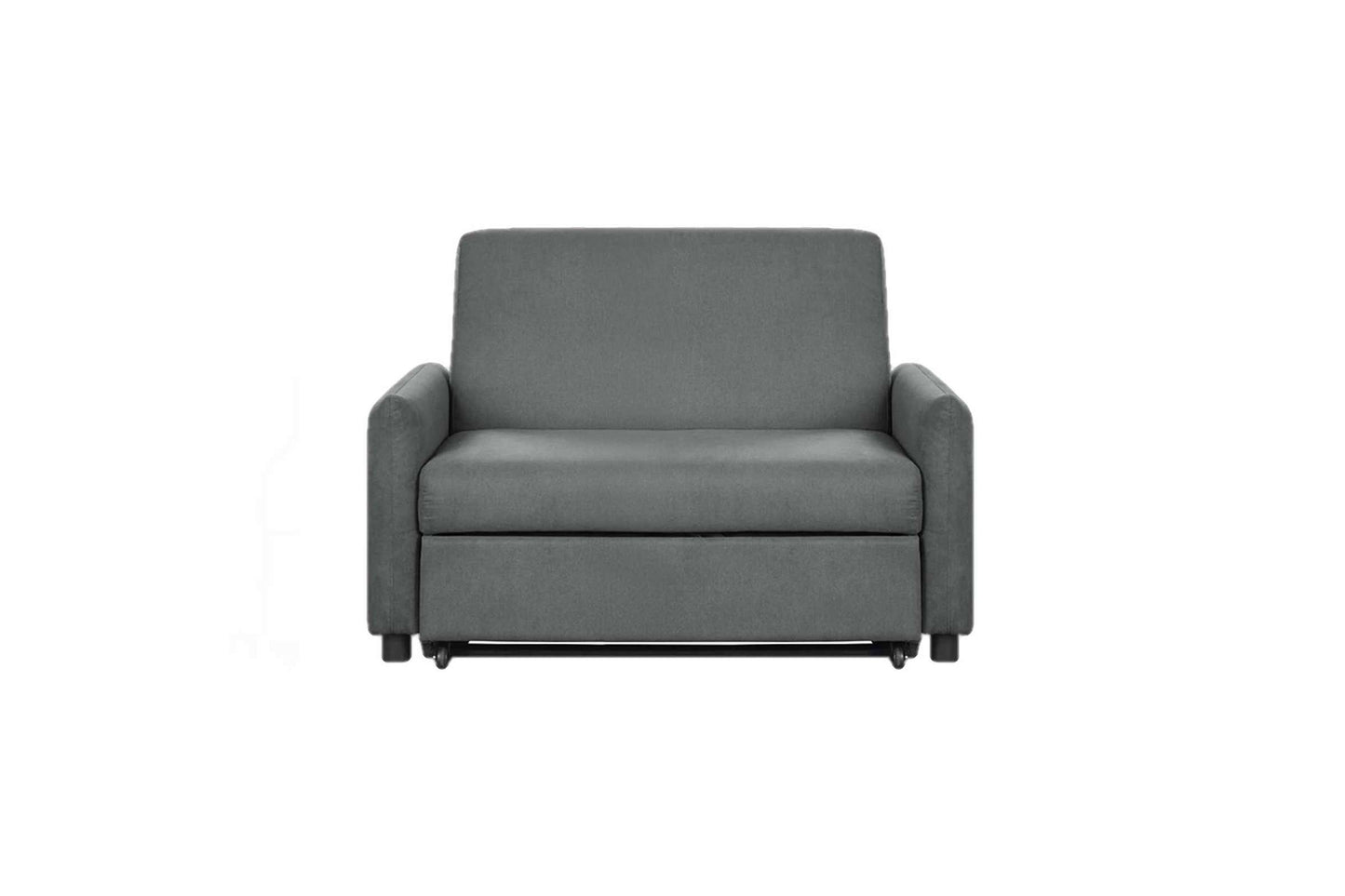 Sealy Sammy Twin Pop-Up Convertible Chair-Sleeper in Romulus Charcoal - Versatile Sleeper Sofa Bed