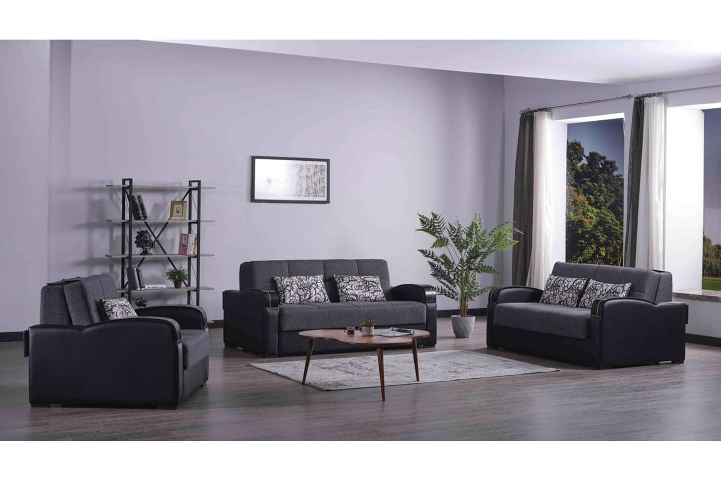 Gray Convertible Chair Bed