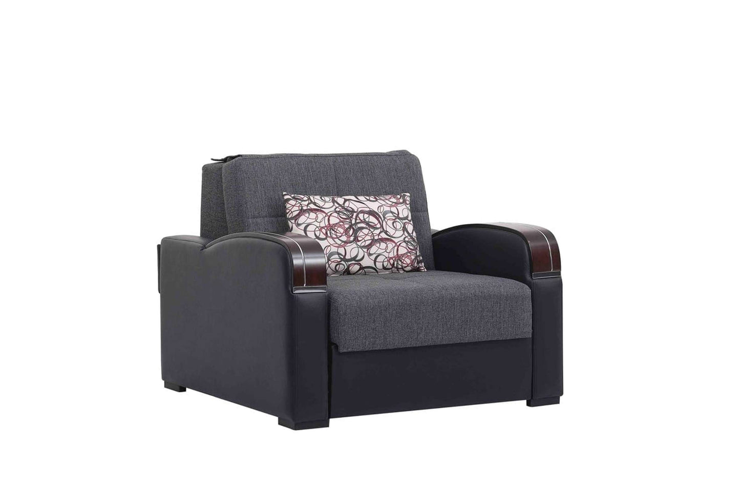 Gray Convertible Chair Bed