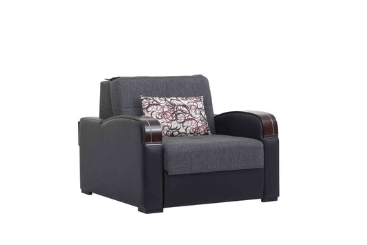 Gray Convertible Chair Bed