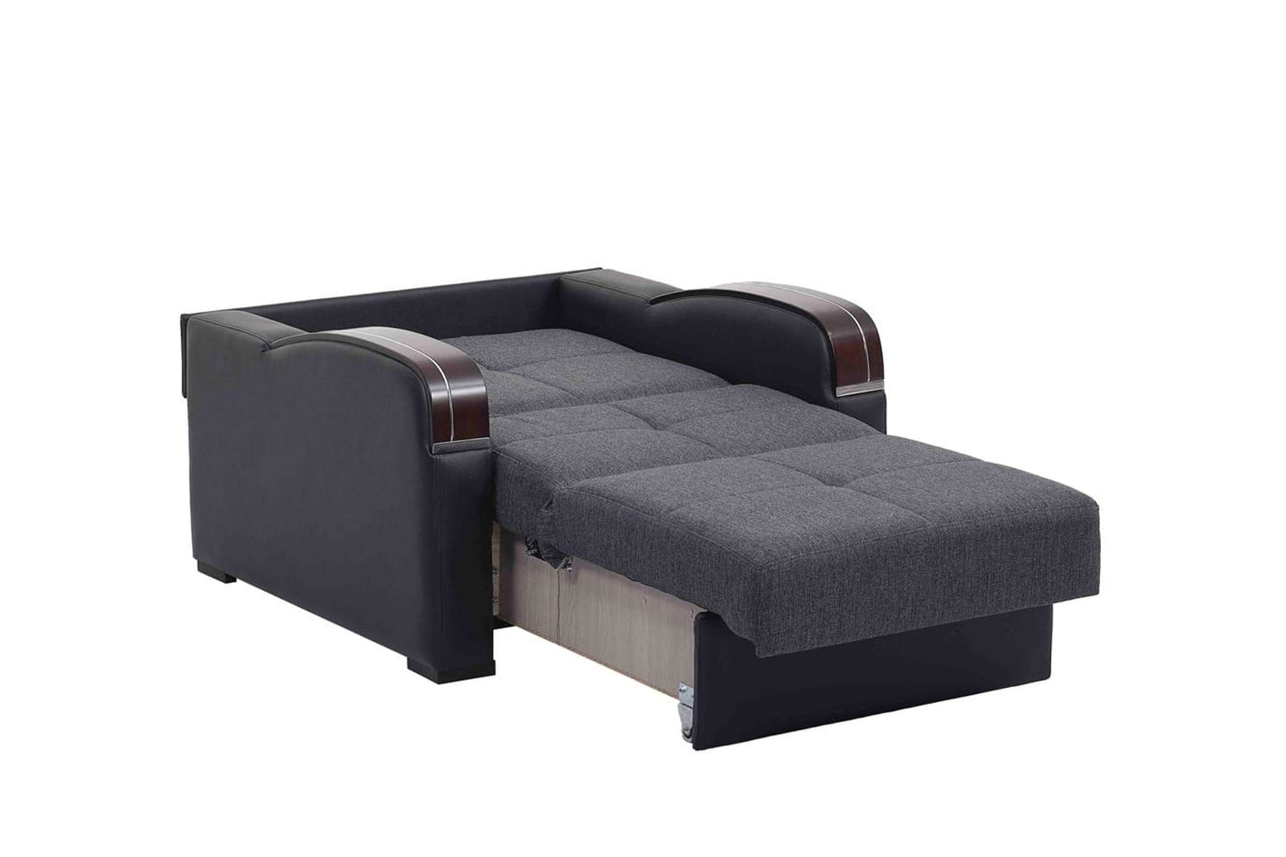 Gray Convertible Chair Bed