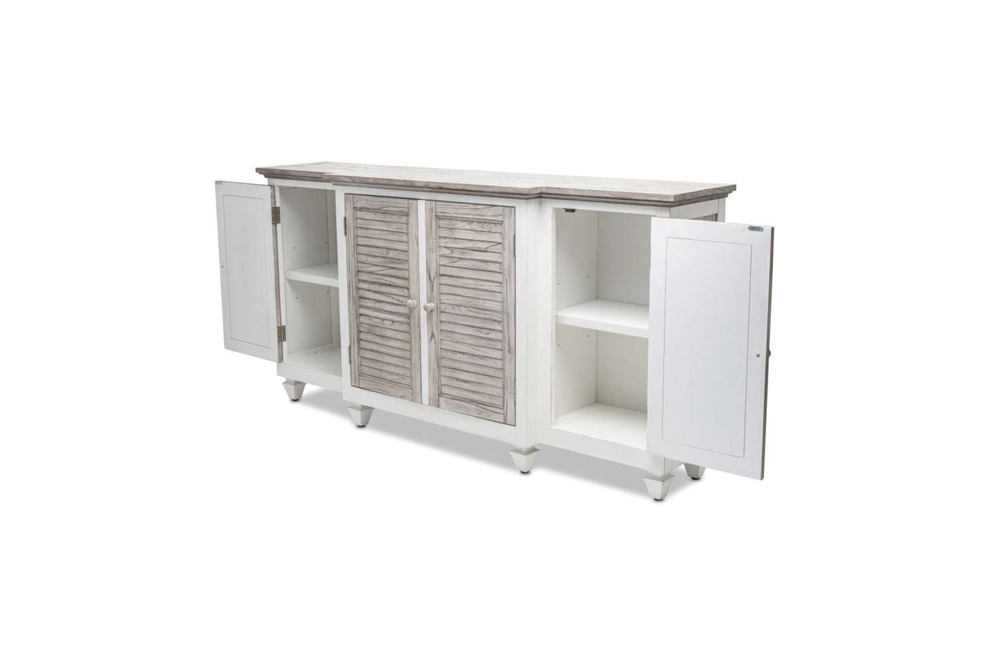 Islamorada 4-Door Credenza - Grey Dining Furniture