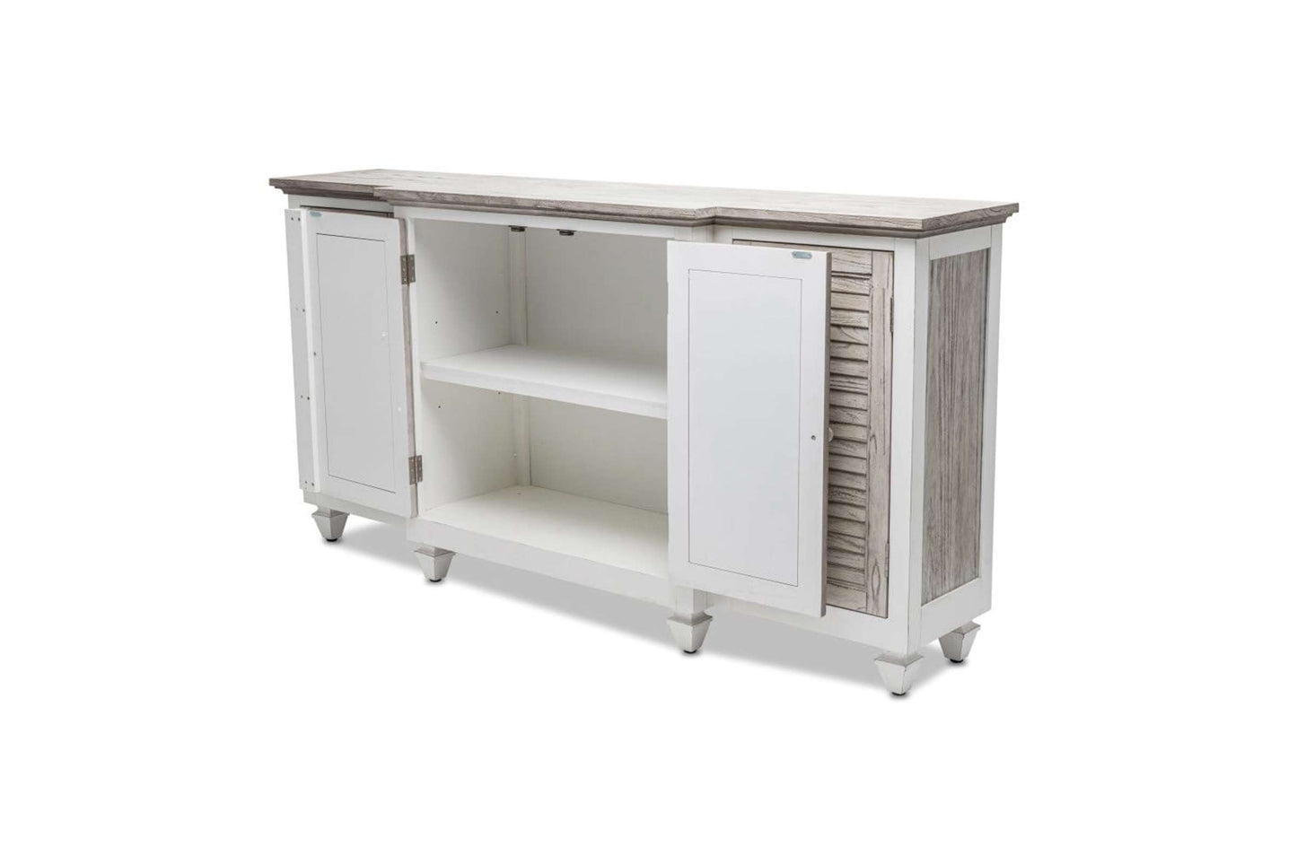 Islamorada 4-Door Credenza - Grey Dining Furniture