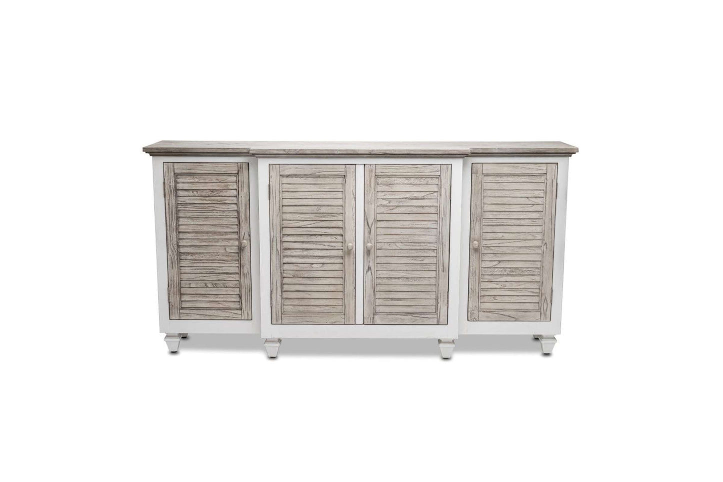 Islamorada 4-Door Credenza - Grey Dining Furniture