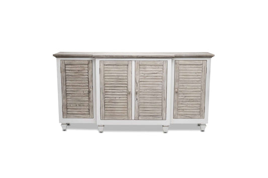 Islamorada 4-Door Credenza - Grey Dining Furniture