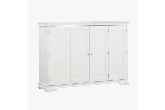 San Sebastian White Queen Murphy Cabinet Bed