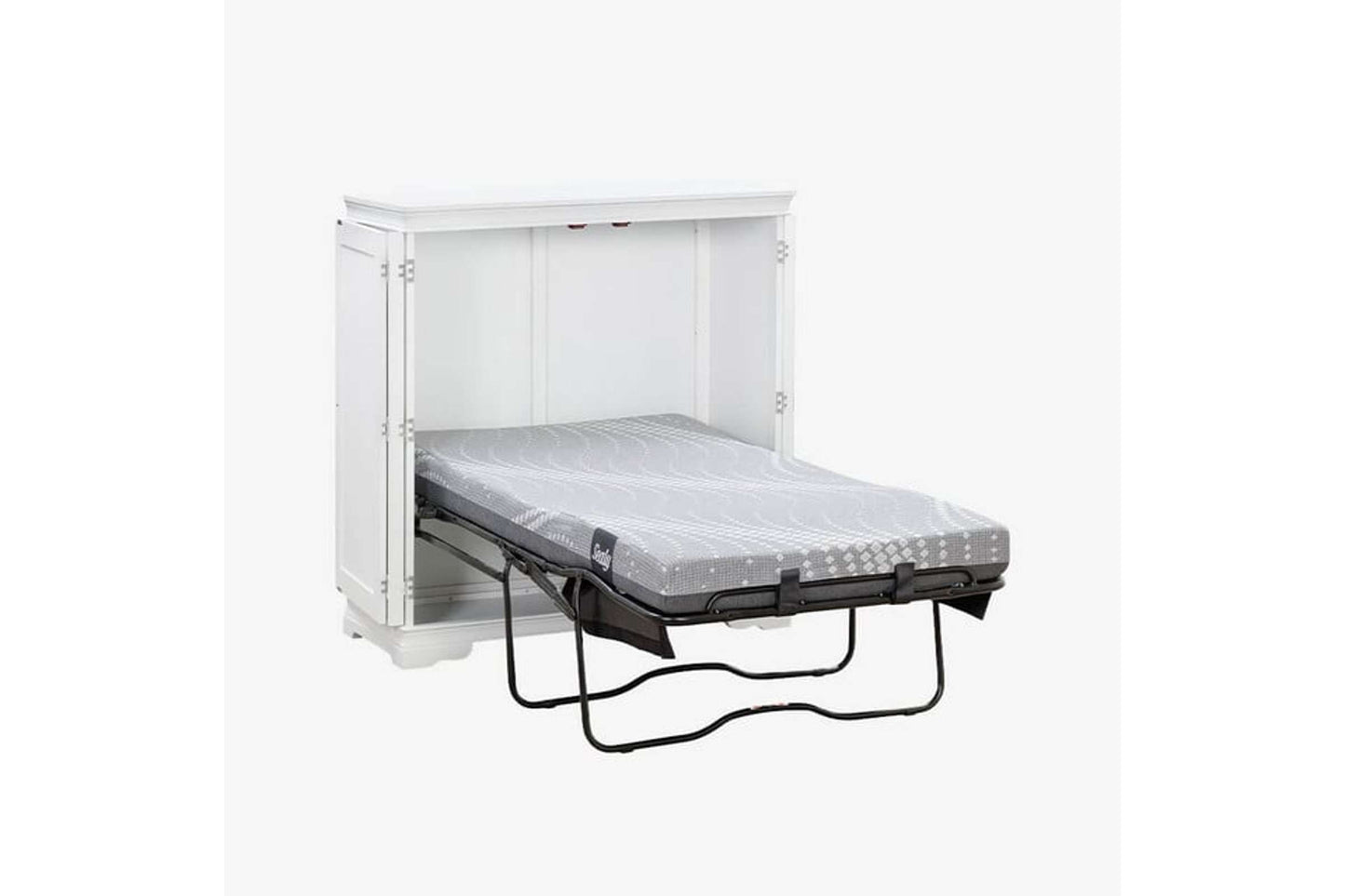 San Sebastian White Twin Murphy Cabinet Bed