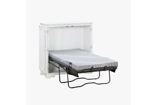 San Sebastian White Twin Murphy Cabinet Bed