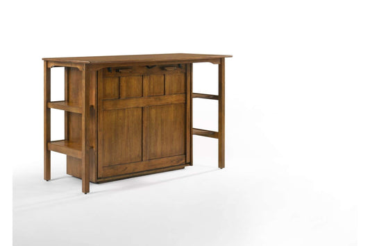 Siesta Black Walnut Twin Desk Murphy Cabinet