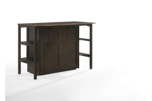 Siesta Chocolate Twin Desk Murphy Cabinet