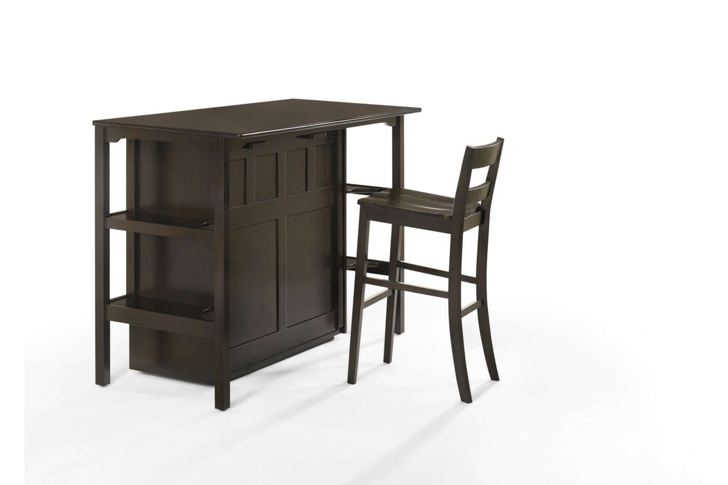 Siesta Chocolate Twin Desk Murphy Cabinet