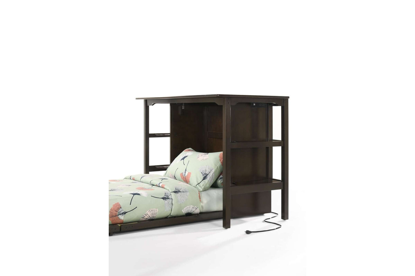 Siesta Chocolate Twin Desk Murphy Cabinet