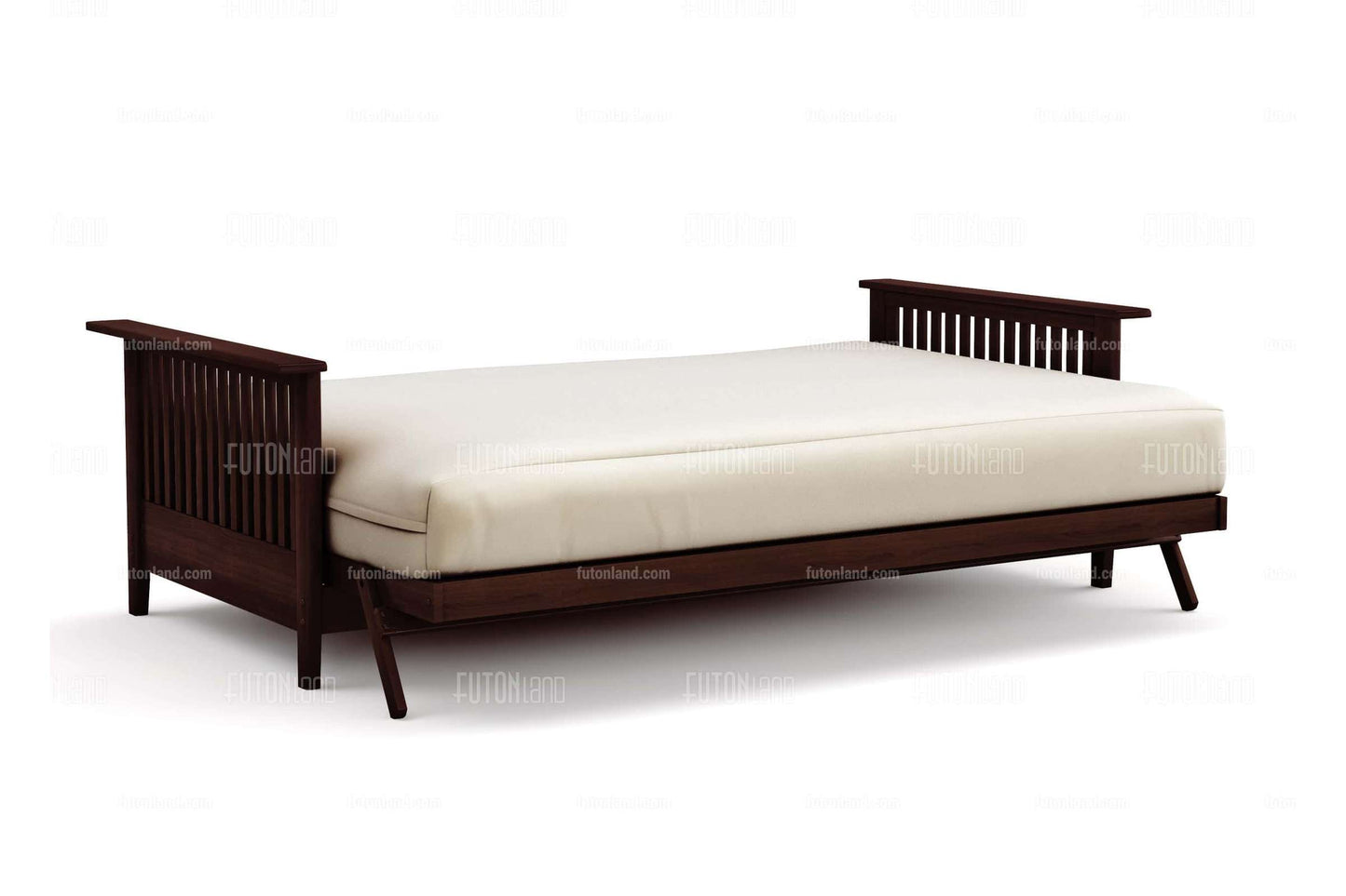 Full Size Denali Dark Cherry Wall Hugger Futon Frame