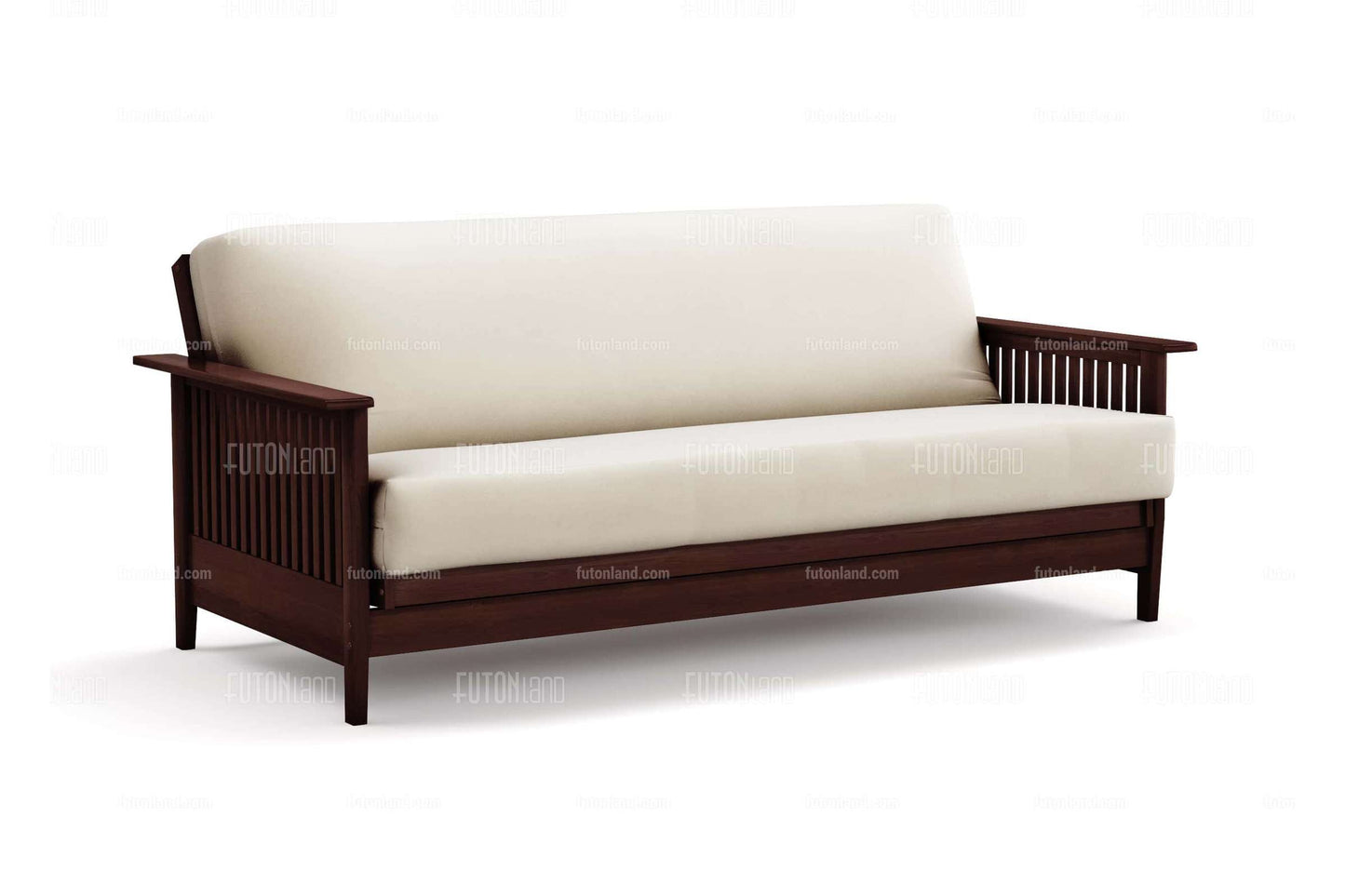 Full Size Denali Dark Cherry Wall Hugger Futon Frame