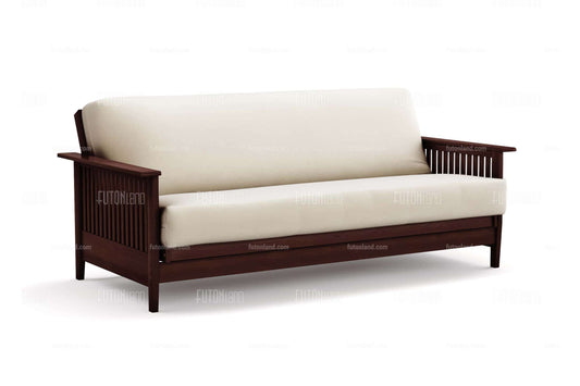 Full Size Denali Dark Cherry Wall Hugger Futon Frame