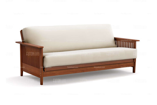 Full Size Denali Warm Cherry Wall Hugger Futon Frame