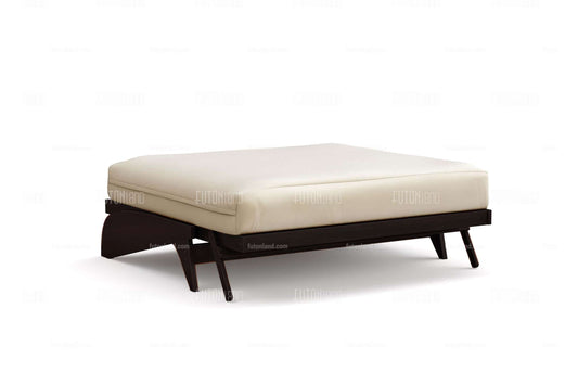 Queen Loveseat Futon Frame - Dillon Black Walnut Wall Hugger Design
