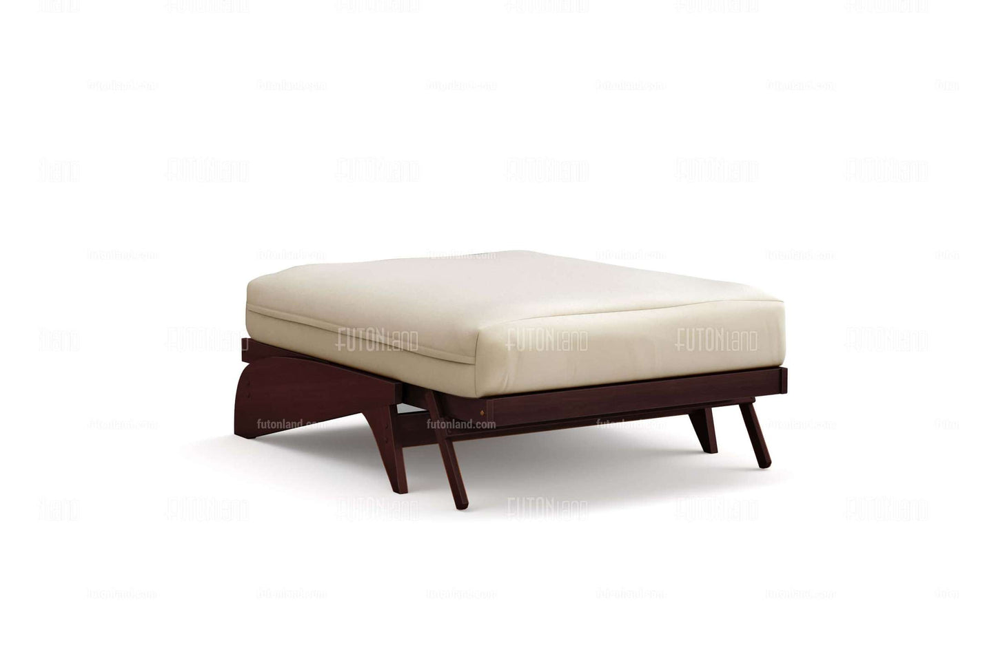 Queen Loveseat Futon Frame - Dillon Dark Cherry Wall Hugger