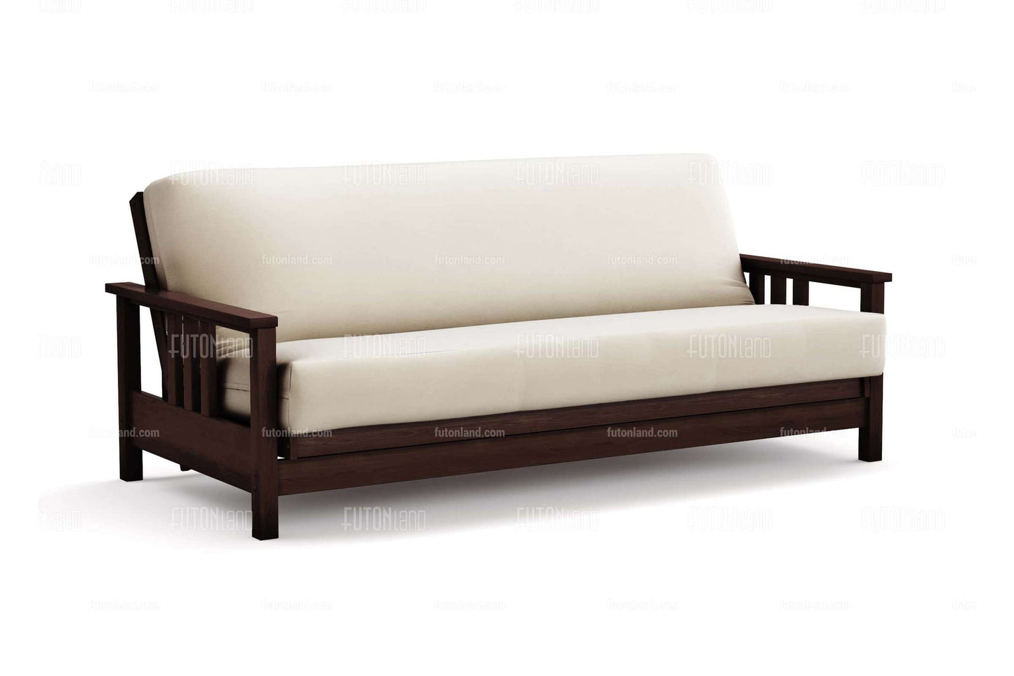 Full Size Durango Black Walnut Wall Hugger Futon Frame