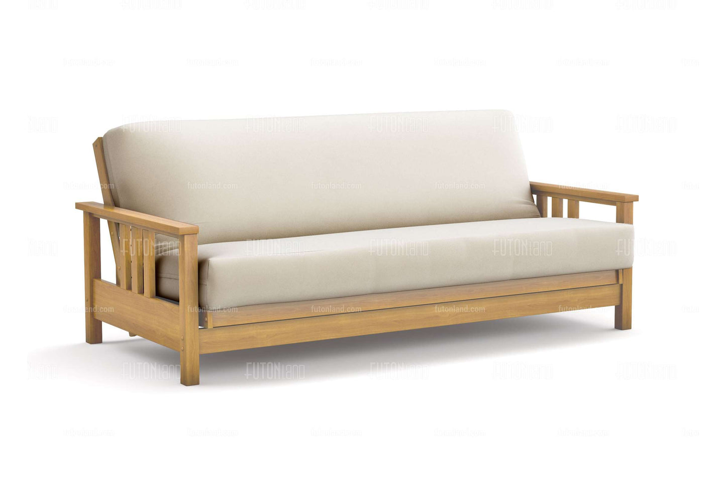 Full Size Wall Hugger Futon Frame - Durango Natural