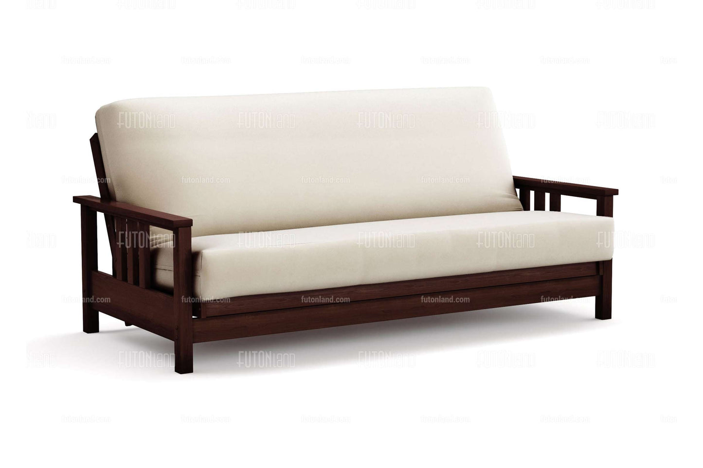 Queen Size Wall Hugger Futon Frame - Durango Dark Cherry Finish