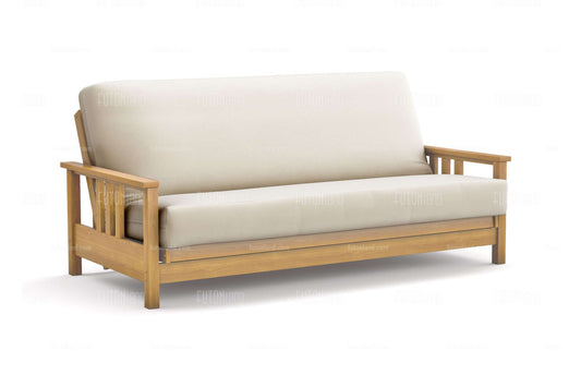 Queen Size Durango Natural Wall Hugger Futon Frame