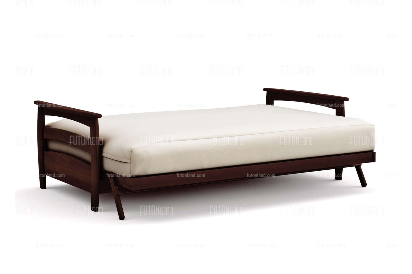 Queen Size Wall Hugger Futon Frame - Galena Black Walnut