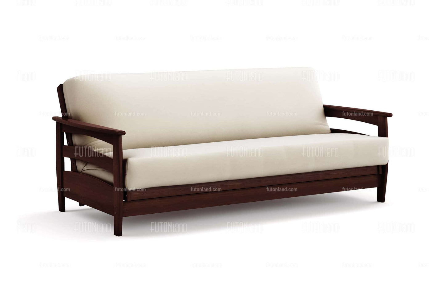 Full Size Wall Hugger Futon Frame - Galena Black Walnut