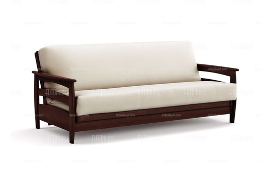 Full Size Galena Dark Cherry Wall Hugger Futon Frame