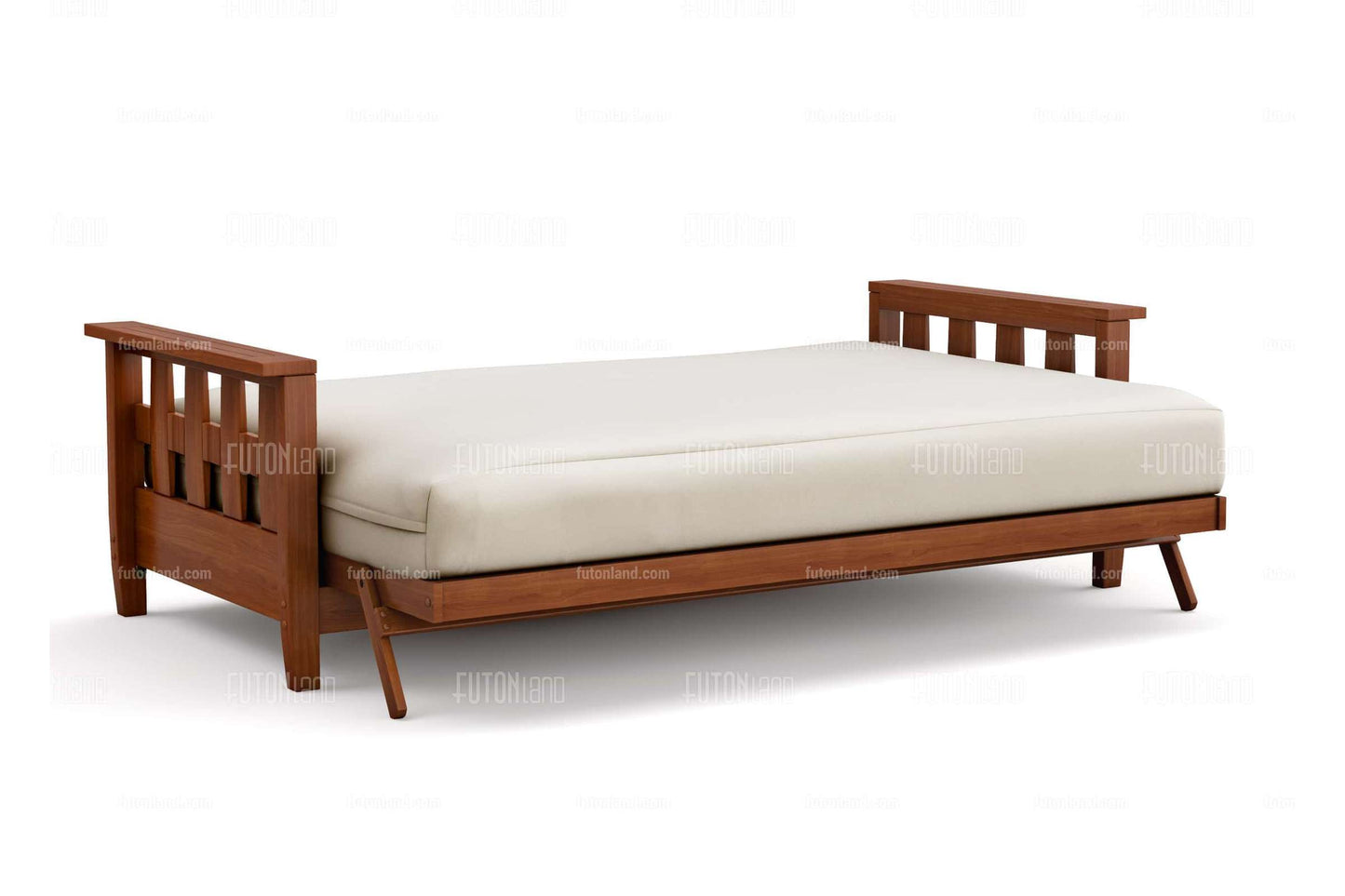 Queen Size Wall Hugger Futon Frame - Lambton Warm Cherry