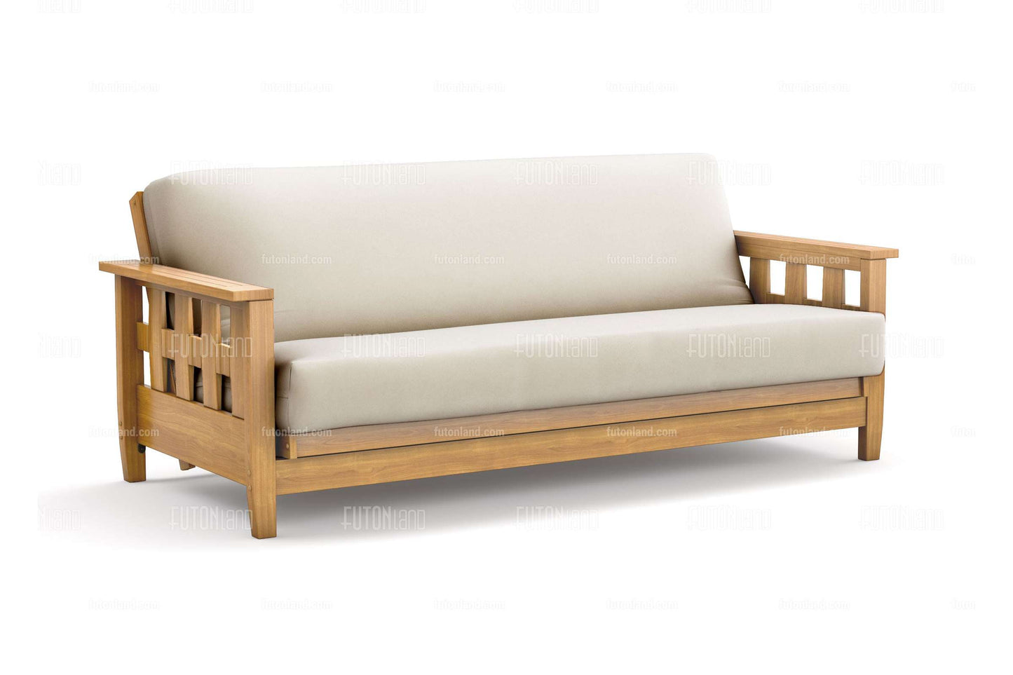 Full Size Lambton Natural Wall Hugger Futon Frame