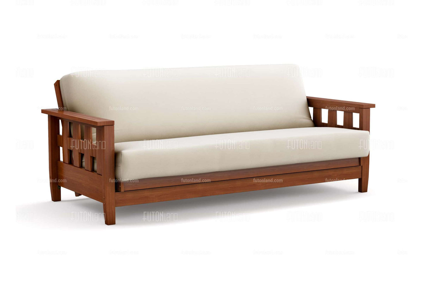 Full Size Wall Hugger Futon Frame - Lambton Warm Cherry