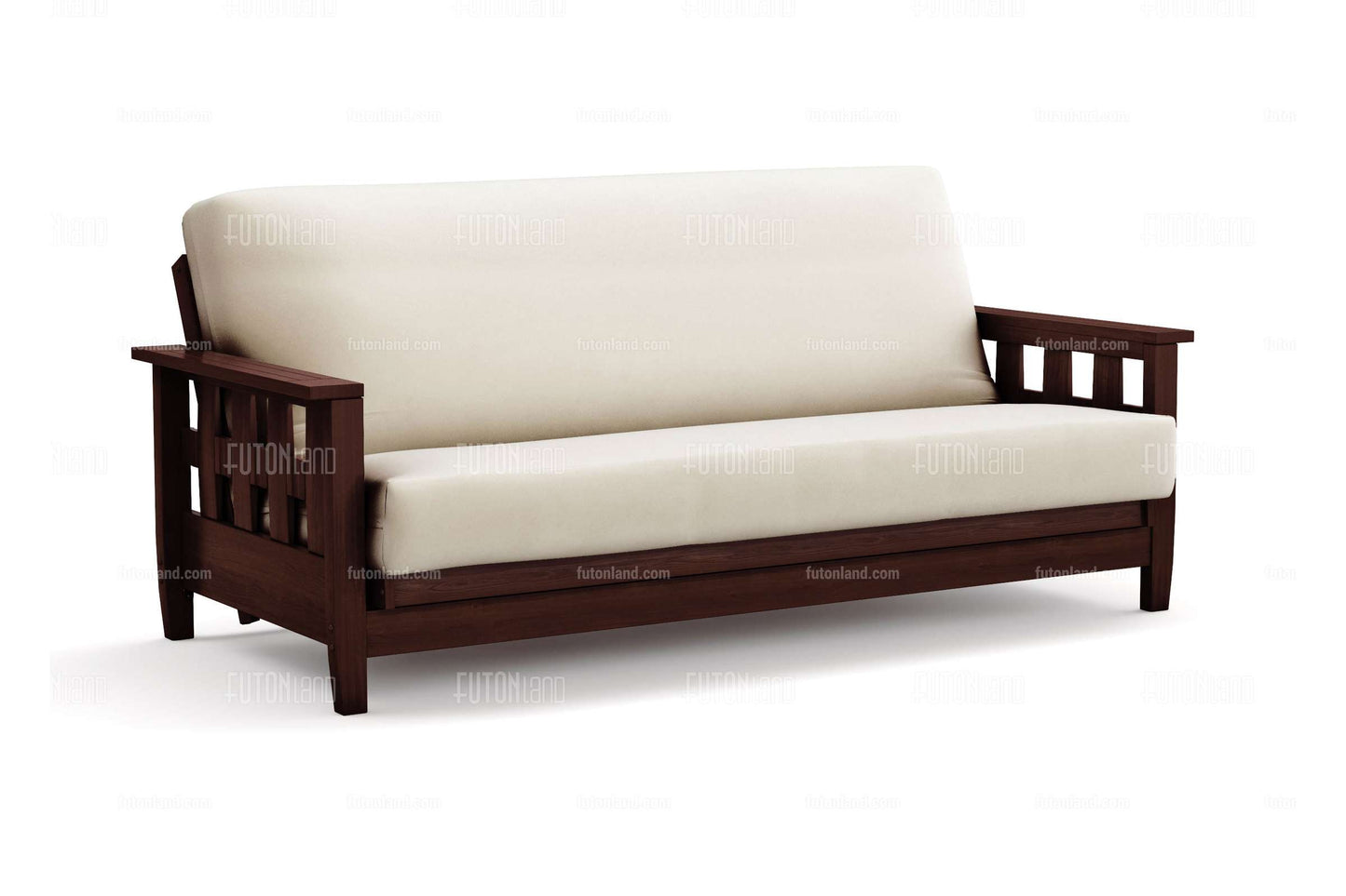 Queen Size Wall Hugger Futon Frame - Lambton Dark Cherry