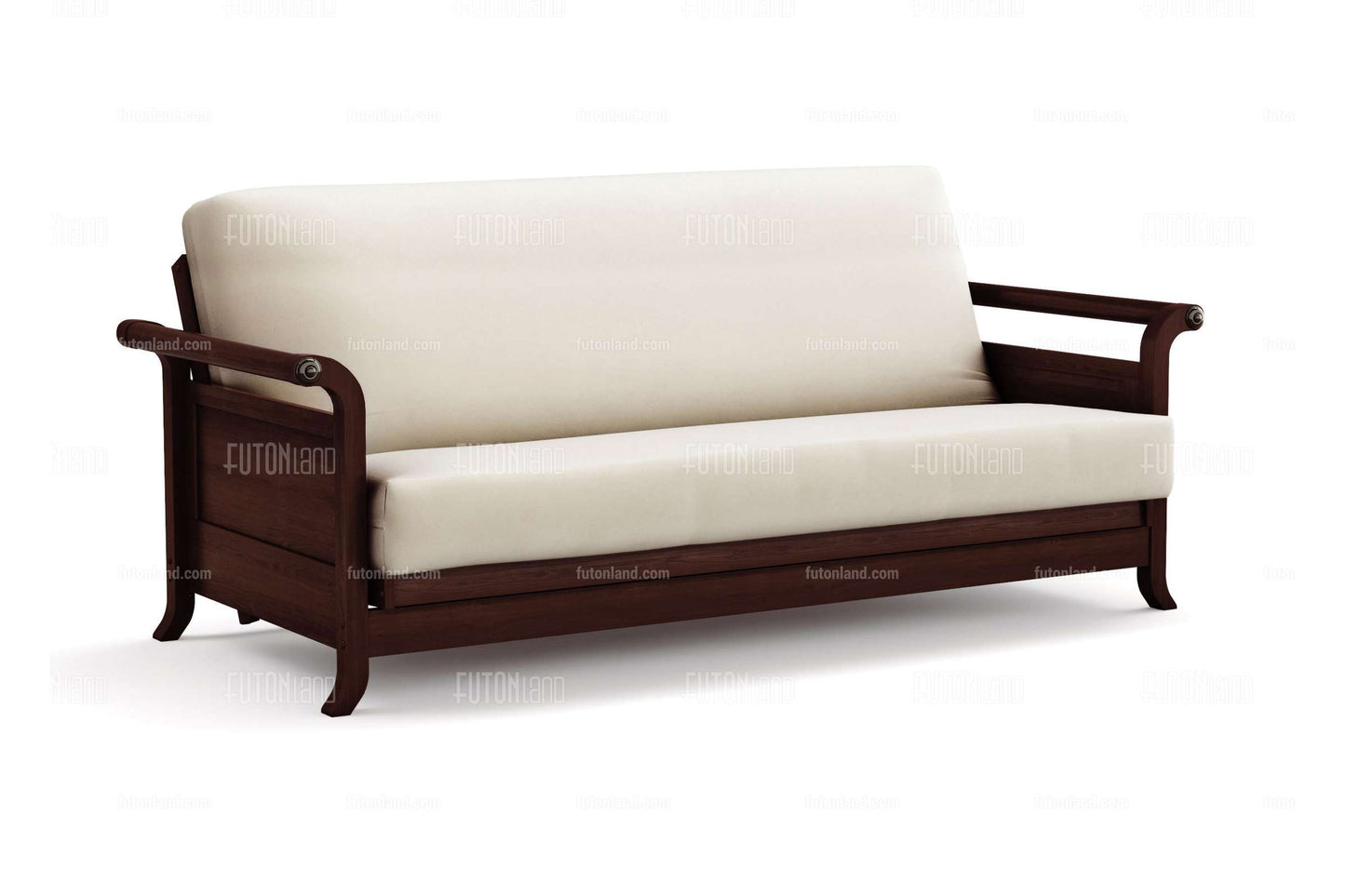 Lexington Dark Cherry Wall Hugger Futon Frame - Queen Size