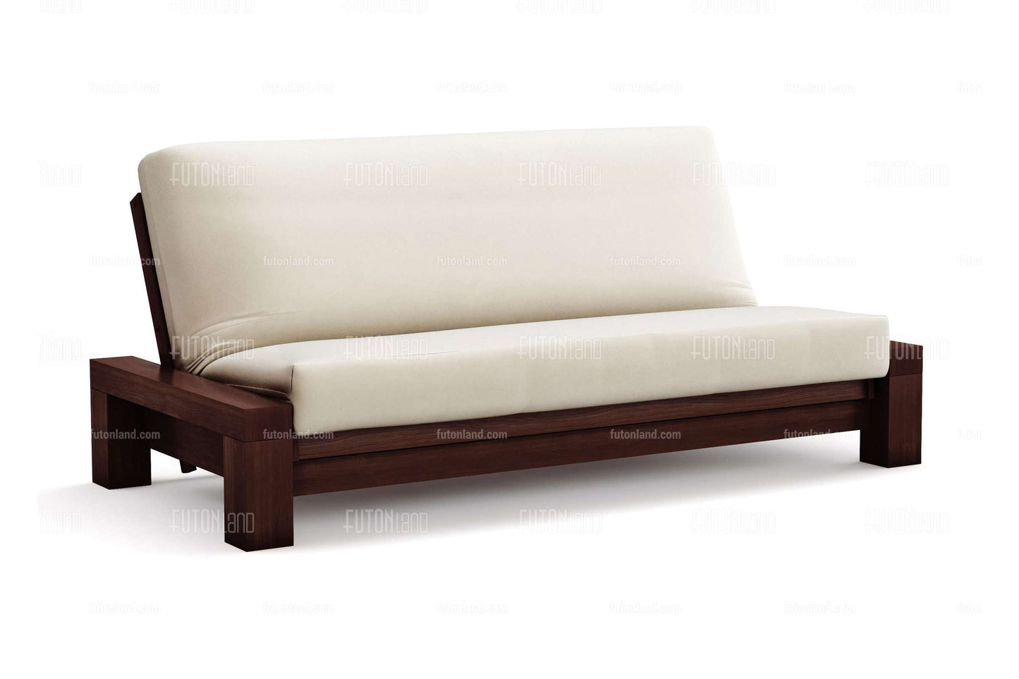 Queen Size Rockwell Wall Hugger Futon Frame - Black Walnut Finish