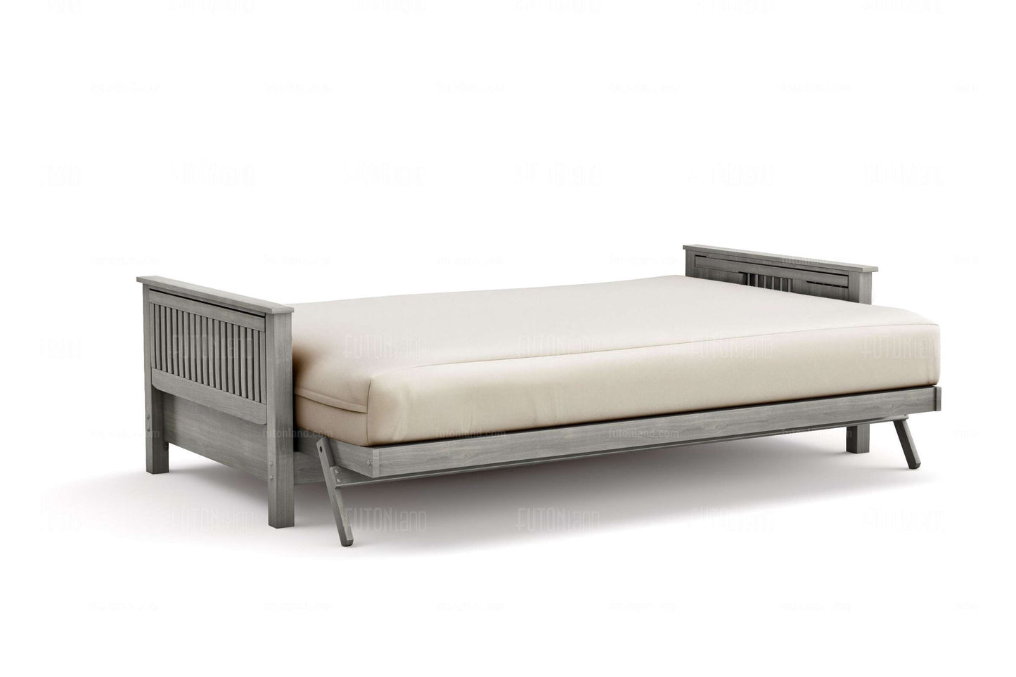 Tiro Gray Wall Hugger Futon Frame - Full Size