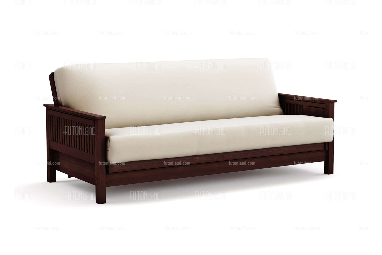 Full Size Wall Hugger Futon Frame - Tiro Dark Cherry