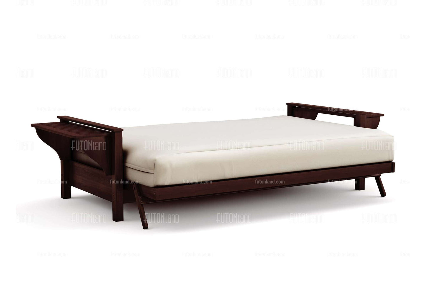Full Size Wall Hugger Futon Frame - Tiro Dark Cherry