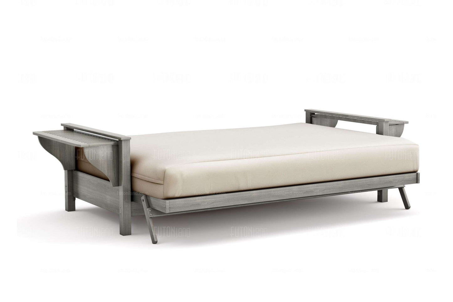 Tiro Gray Wall Hugger Futon Frame - Full Size