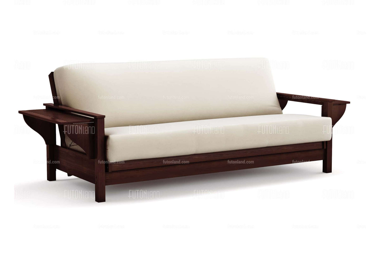 Full Size Wall Hugger Futon Frame - Tiro Dark Cherry
