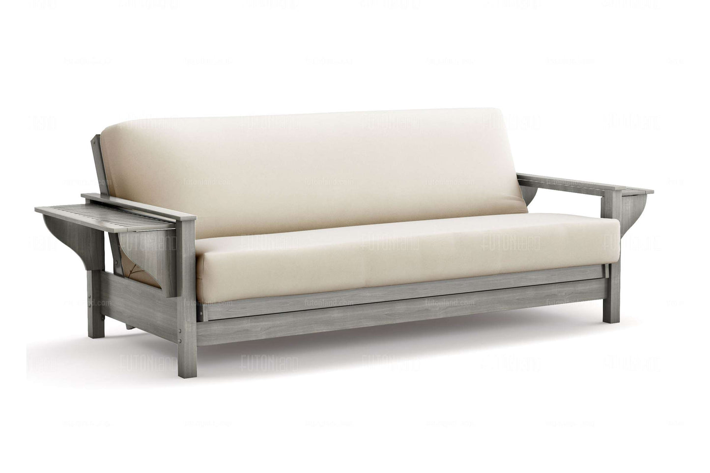 Tiro Gray Wall Hugger Futon Frame - Full Size