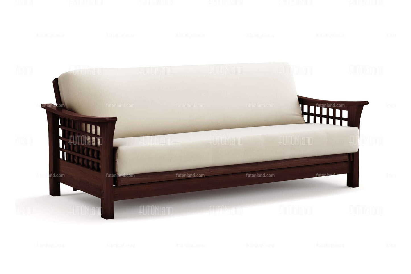 Wall Hugger Futon Frame - Full Size - Trelli Black Walnut