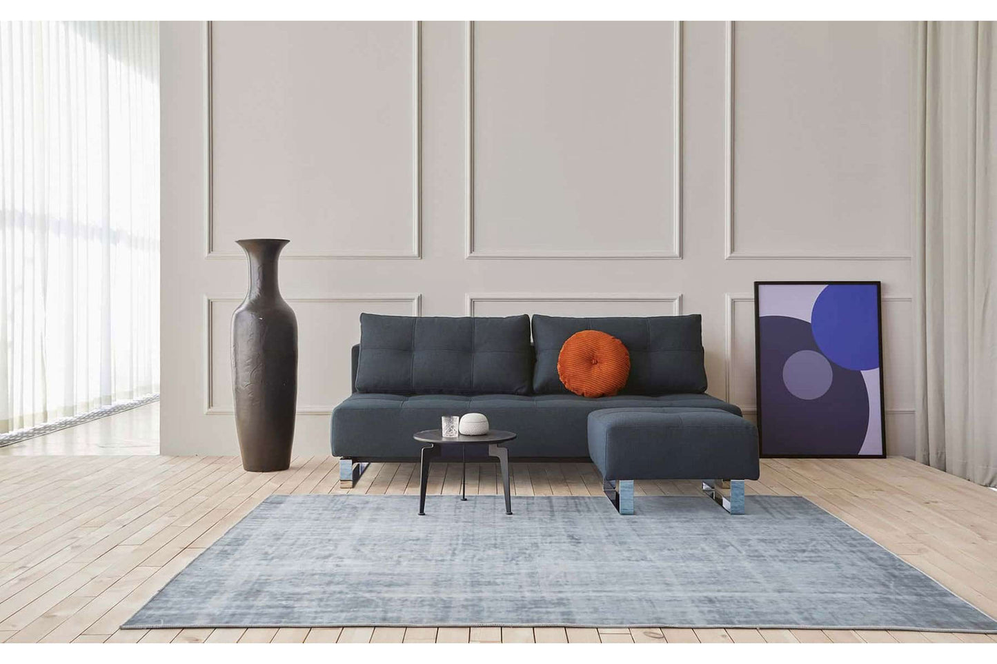 Deluxe Excess Sofa Bed (Queen Size) Mixed Dance Blue