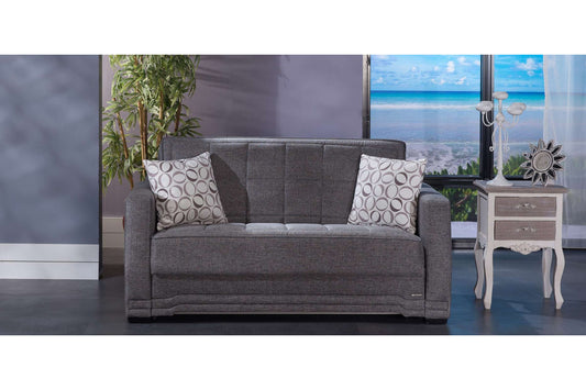 Valerie Diego Gray Loveseat Sleeper by Bellona