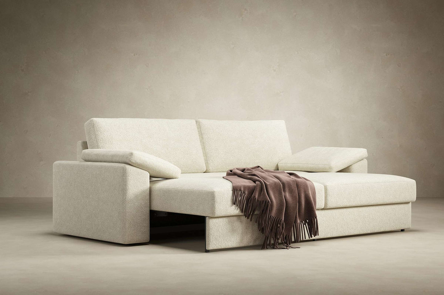 Vilander Sofa Bed w/Cushion Arms (Full Size) Avella Warm Gray